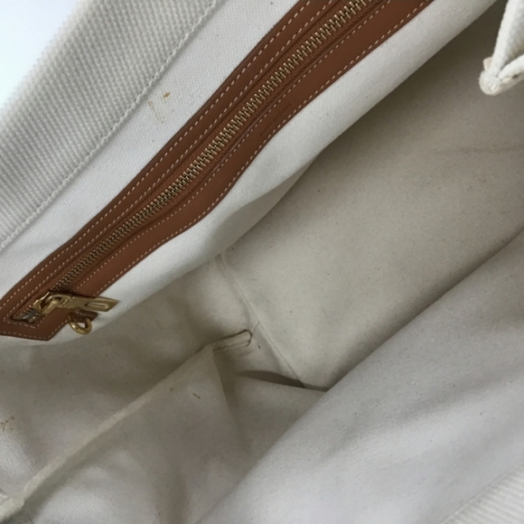 Authentic Celine Vertical Cabas Canvas Tote - Picture 9 of 11